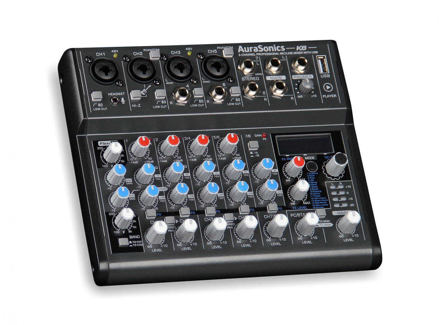 AuraSonics K8 компактный микшерный пульт в Бодайбо