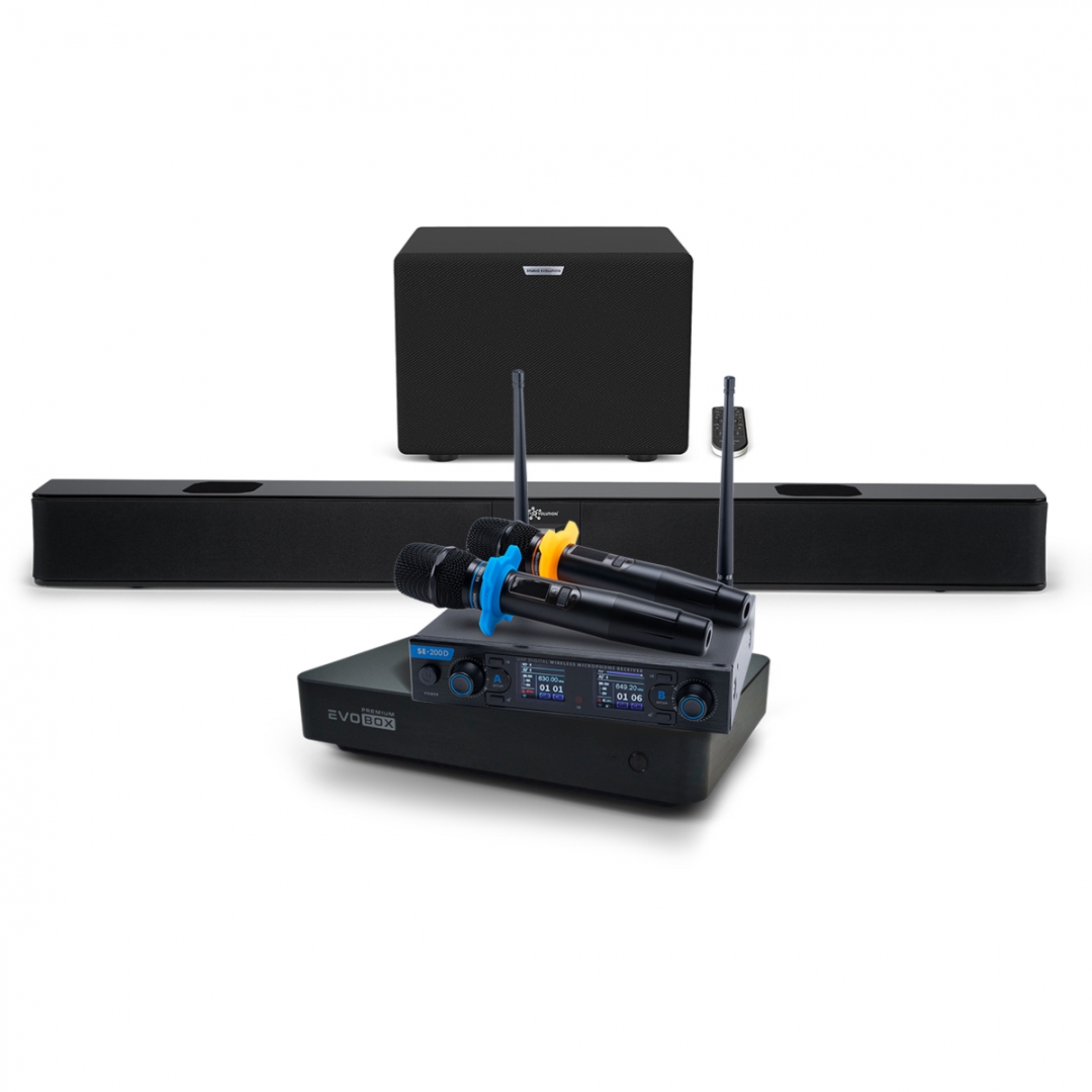 Hi-End караоке-система EVOBOX Premium + EvoSoundBar (саундбар с караоке) в Бодайбо