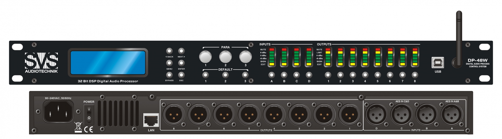 SVS Audiotechnik DP-48W Цифровой процессор: 4 входа 8 выходов в Бодайбо