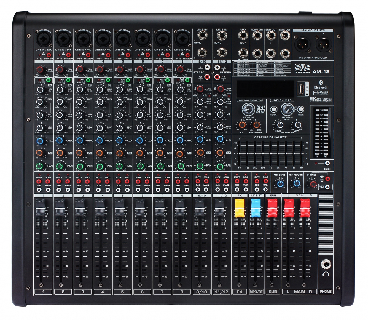 SVS Audiotechnik mixers AM-12 Микшерный пульт аналоговый, 12-канальный в Бодайбо