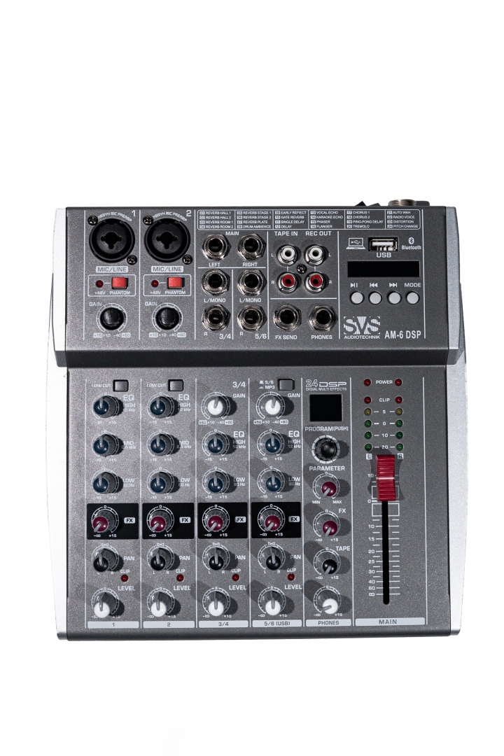 SVS Audiotechnik mixers AM-6 DSP Микшерный пульт аналоговый, 6-канальный SVS Audiotechnik mixers в Бодайбо