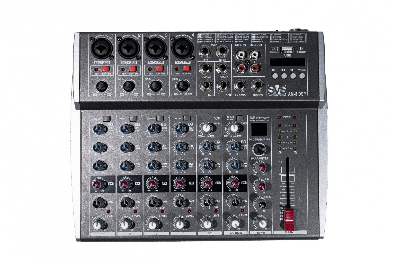 SVS Audiotechnik mixers AM-8 DSP Микшерный пульт аналоговый, 8-канальный в Бодайбо